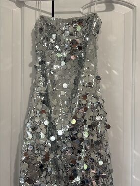 ellie formal damask sequin mini dress Windsor | Dresses | Windsor Ellie Formal Damask Sequin Mini Dress Size L  Nwt